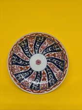 Antike Untertasse Worcester Queen Charlotte Muster tiefe Form bemalt um 1770