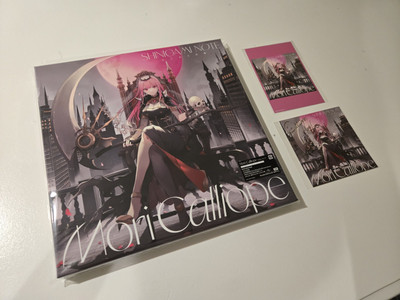 Hololive EN Mori Calliope SHINIGAMI NOTE First Press LP size Limited Edition CD