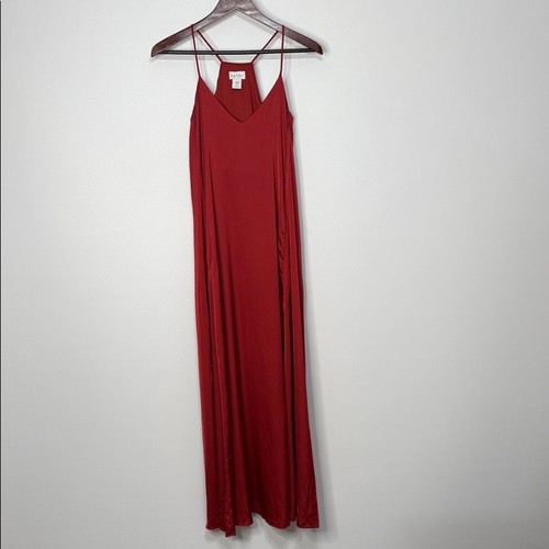 Nicole Miller Satin Maxi Dress XS