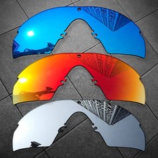 3 Pcs POLARIZED Replacement Lenses for-Oakley SI M Frame 2.0 Blue Red Silver