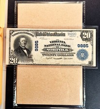 1902 $20 The Virginia National Bank of NORFOLK "Charter # 9885" - VF