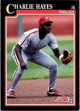 Charlie Hayes Phillies 238 Score 1991 Baseball Card
