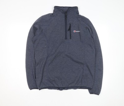 Berghaus Fleecepullover Sweatshirt Herren blau 1/4 Zip M