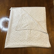 Cloud Island Muslin Swaddle Blanket - White with Gray Dots