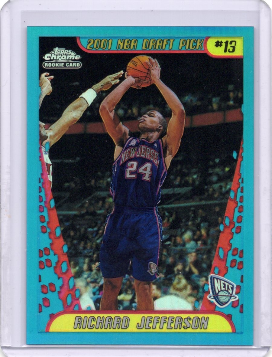 2001-02 Topps Chrome - Richard Jefferson - #141 - Refractor (RC)