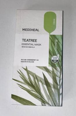 Mediheal Teatree Essential Mask Sheet 4 Pack Calming Vegan Sensitive Skin