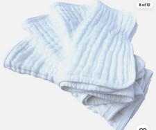 Synrroe Muslin Burp Cloths 4 Pack Large 20" by 10" 100 Cotton 6 Layers Extra Ab
