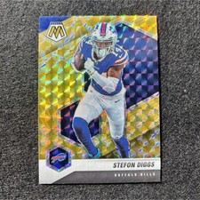 Stefon Diggs Panini 2021 Mosaic Reactive Yellow Prizm #29 Buffalo Bills NFL