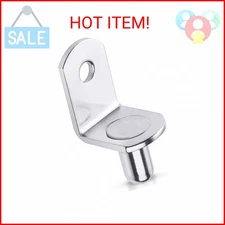 40 Pcs Shelf Support Pegs,1/4 Inch Diameter Shelf Bracket Pegs with Hole,Nickel 