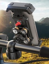 Bike Phone Holder Mount, Dual Anti Vibration  2025 Upgrade Reinforcement Cell