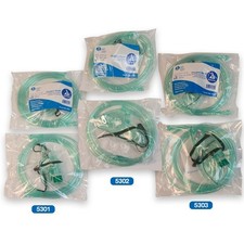 Oxygen Mask Elong, Adult Med Concentrate 7ft, 50/Cs
