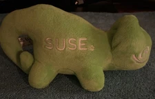 Suse Chameleon Plush Universal OS Simply Change Geeko 10" Green Lizard Techie