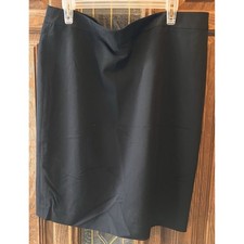 Relativity Women's Black Lined Pencil Skirt Size 16 EUC Business Professional