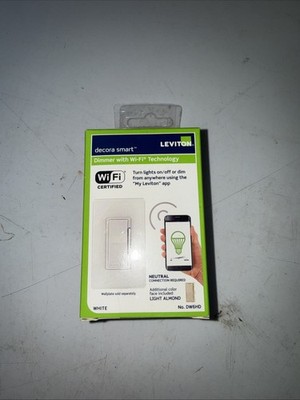 Leviton DW6HD Decora Smart Dimmer Switch w/ Wi-fi Technology - White
