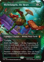 Michelangelo, the Heart (Borderless) - Commander: Teenage Mutant Ninja Turtles