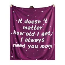 Gifts for Mom from Daughter Son - Mom Blanket Soft Flannel Throw Blanket 60x5...