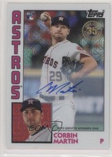 2019 Update Silver Pack 1984 Topps Baseball Chrome 49/68 Corbin Martin Auto 8k4
