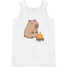 'Capybara at Campfire' Adult Vest / Tank Top AV062997 