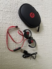 Beats Powerbeats3 Wireless Bluetooth Headphones   Black/Red w/case