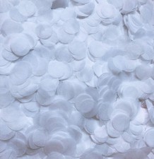 White Confetti Paper 15mm Biodegradable 1.76 Ounce (Pack of 1),