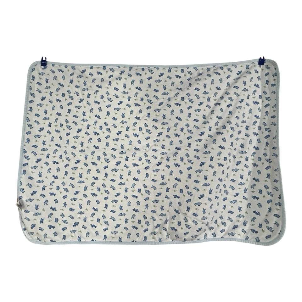 Manta Carters Solo Un Año De Colección Cachorro Perro Mejores Amigos Bebé Ranas Azules Foto 4 de 4