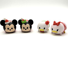Lot of 5 - Disney Tsum Tsum Medium Vinyl Figures Christmas Donald Mickey Minnie