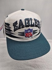 Vintage Logo Athletic Philadelphia Eagles NFL Diamond Cut Snapback Hat OSFA NWTs