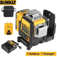 DeWalt DW089LG 12V Green Line 3 x 360 Laser Level Laser + Battery + Charger