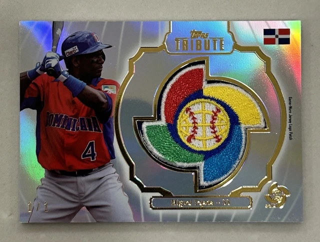 2013 Topps Tribute WBC MIGUEL TEJADA 1/1 Game Worn Patch DOMINICANA 2026 A’s 🔥
