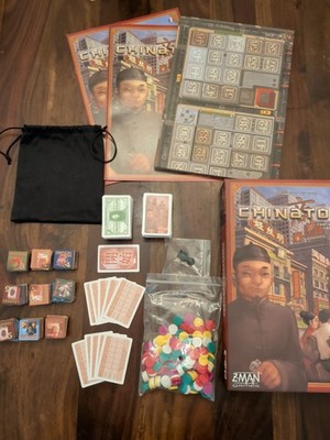 2013 Z-Man Games Chinatown Strategy Board Game OOP - No Blank Shop Tiles 