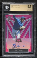 2020 Leaf Valiant Pink Prismatic 12/15 Erick Pena BGS 9.5 GEM MINT Auto 02d2