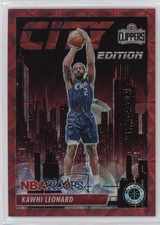 2023 NBA Hoops Premium Stock City Edition Red Prizm 83/88 Kawhi Leonard #27 uk2