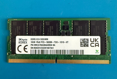 SK Hynix 16GB 1Rx8 PC5-5600B DDR5 5600MHz SODIMM Laptop Memory | eBay