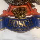 Busch Vintage Flying Eagle 3D Sign Beer A Logo Faux Wood Red Gold Blue Man Cave — photo 4