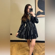 NWT Chocolate Preppy A-line Dress