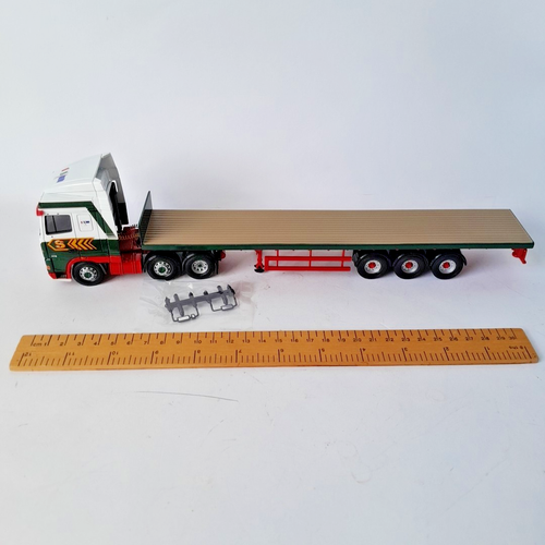 Eddie Stobart DAF XF Space Cab und Flatbed Trailer Sammlerstück.