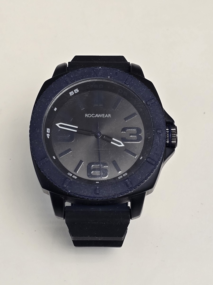 Rocawear Mens Quartz Analog Watch 50mm Dial Rubber Strap  display picture 1