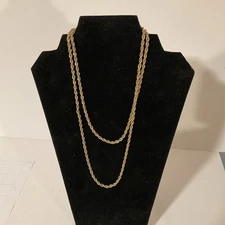 Goldtone Twist Chain Fashion Jewelry