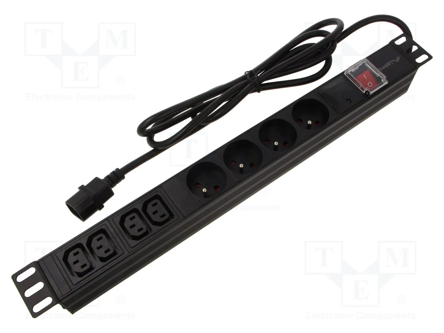 PDU-04E04I-0200-IEC-BK PDU rack 1U 10A 4x230V - Image 2
