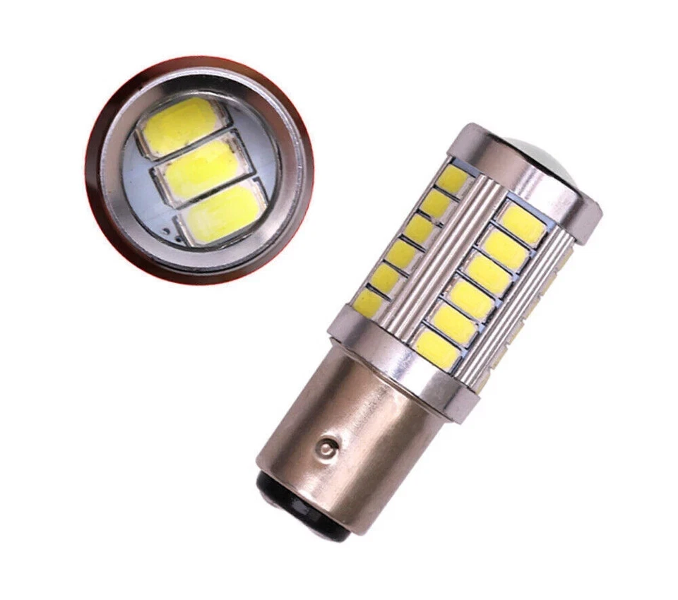 2x BAY15D 1157 33 SMD 5630 LED Auto Brems Rück Standlicht 12V KFZ 6000K - Bild 4 von 4