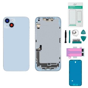iPhone 14 Plus Gehäuse mit Backcover Blau - Set Versand aus Deutschland