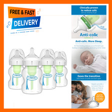 Anti-Colic Baby Bottles Wide-Neck 9 oz Pack of 4