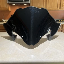 Powermadd 13413 Windshield in Black Low Profile  Fits Ski Doo - Bolt-Mount