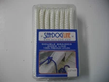 Sea-Dog Line 302112015WH-1 1/2" X 15' Double Braided Dock Line White Boat
