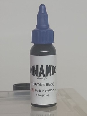 Dynamic Triple Black Tattoo Lining / Shading Ink   1 oz   USA made & Shipped