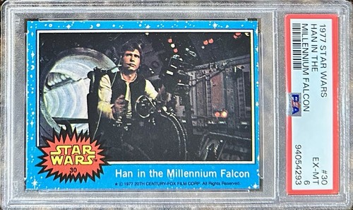 1977 Topps Star Wars #30 Han in the Millennium Falcon — PSA 6
