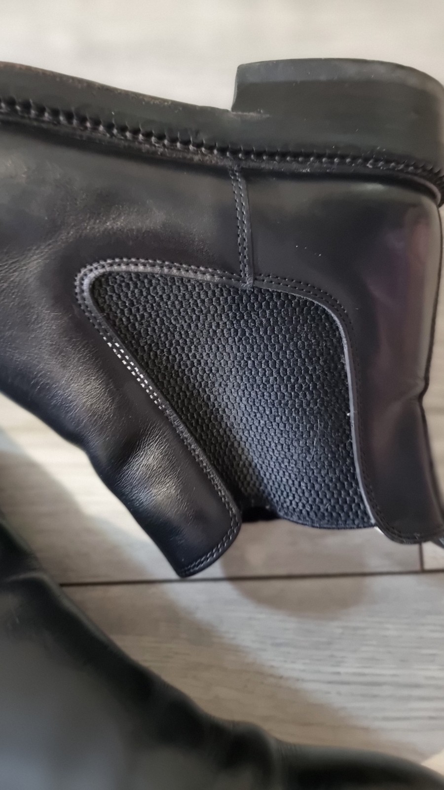 Mens Black Leather Chelsea Boots UK 8 EU 42 Smart Casual Pull On image 9