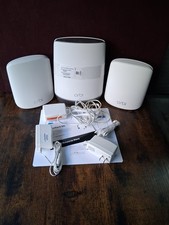 USED Netgear Orbi RBK653 AX3000 Wi-Fi 6 Tri-Band Mesh System Box Damaged 