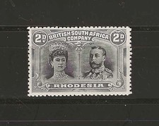RHODESIA 1910/13 SG 128 2d Black & Slate Grey MINT