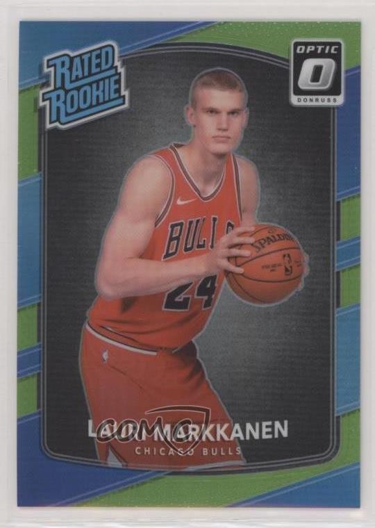 2017 Panini Donruss Optic Rated Rookie Lime Green Prizm /175 Lauri Markkanen 0b0
